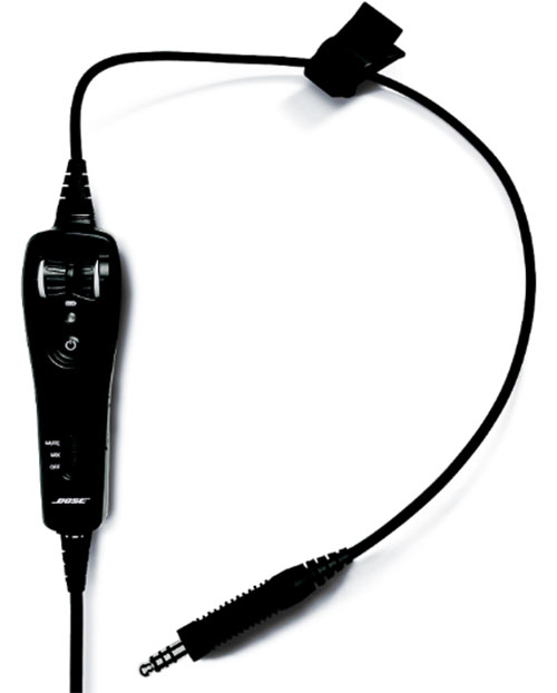 Bose A20 Helicopter Headset with U174 Plug, Non-Bluetooth, Battery Powered, Straight Cable, Hi Imp.  (324843-2030)Image Id:126650