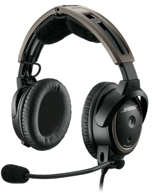 Image 1 of Bose A20 Headset with Airbus XLR5 Plug, Bluetooth, Flex Hi Imp (324843-3070)