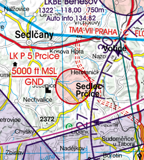 Image 6 of 2024 Czech Republic VFR Chart 1:500 000 - Rogersdata