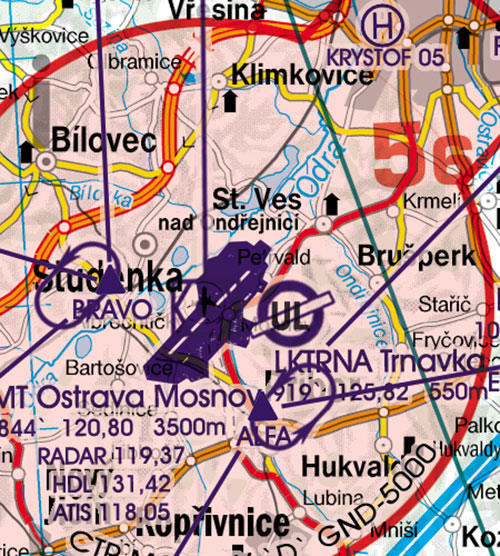 Image 9 of 2024 Czech Republic VFR Chart 1:500 000 - Rogersdata