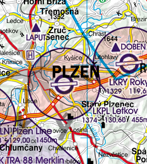 Image 11 of 2024 Czech Republic VFR Chart 1:500 000 - Rogersdata
