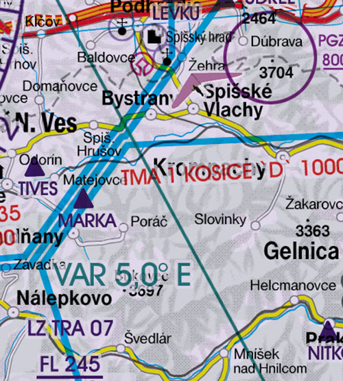 2024 Slovakia VFR Chart 1:500 000 - RogersdataImage Id:126749