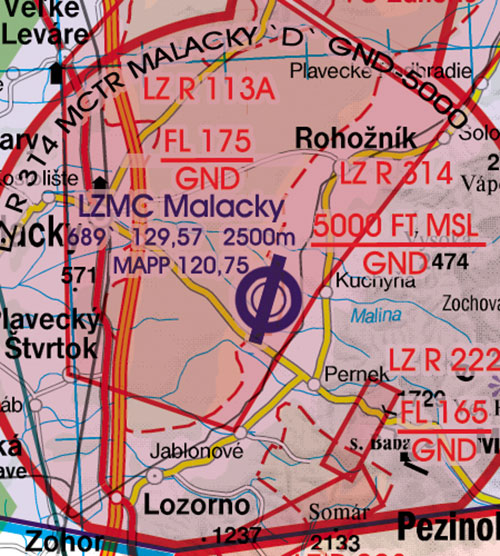 2024 Slovakia VFR Chart 1:500 000 - RogersdataImage Id:126754