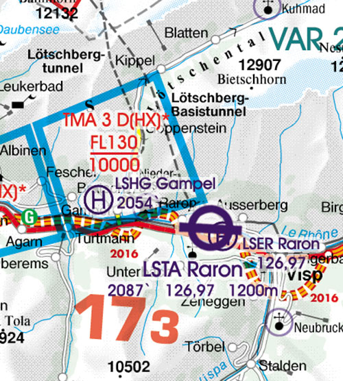 Image 3 of 2025 Switzerland VFR Chart 1:500 000 - Rogersdata