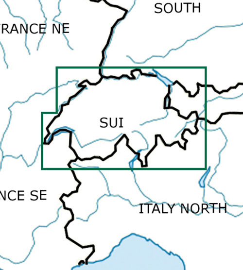 Image 1 of 2025 Switzerland VFR Chart 1:500 000 - Rogersdata