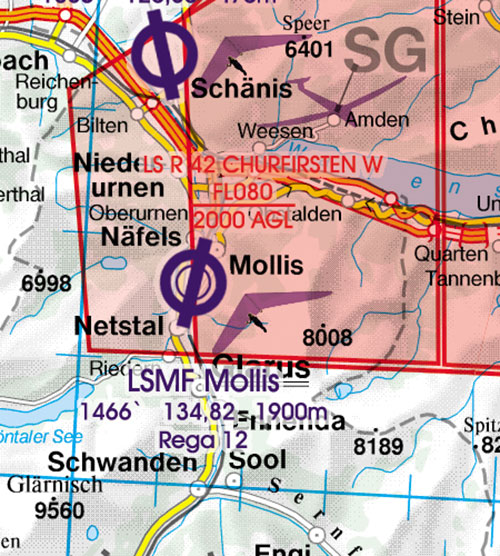 Switzerland VFR Chart 1:500 000 - RogersdataImage Id:126782