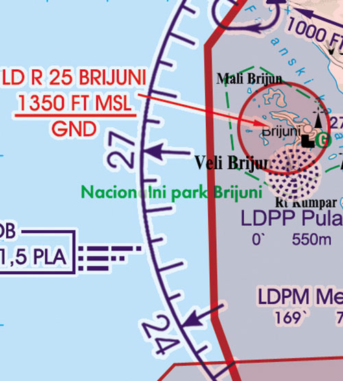 2024 Croatia + Bosnia Herzegovina VFR Chart 1:500 000 - RogersdataImage Id:126798