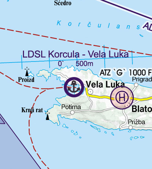 2024 Croatia + Bosnia Herzegovina VFR Chart 1:500 000 - RogersdataImage Id:126806