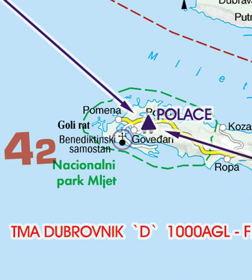 2024 Croatia + Bosnia Herzegovina VFR Chart 1:500 000 - RogersdataImage Id:126810