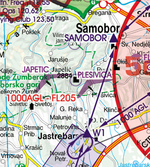 2024 Croatia + Bosnia Herzegovina VFR Chart 1:500 000 - RogersdataImage Id:126811