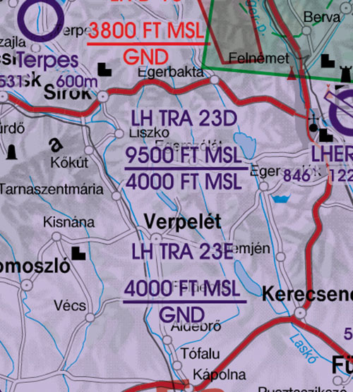 2024 Hungary VFR Chart 1:500 000 - RogersdataImage Id:126827