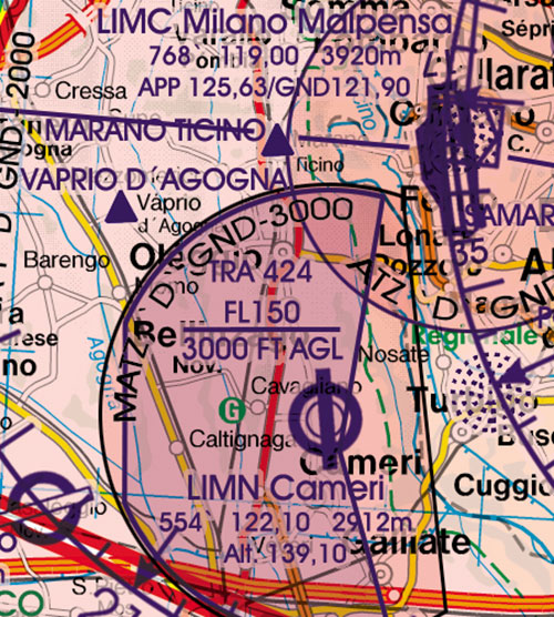 Italy North VFR Chart 1:500 000 - RogersdataImage Id:126838