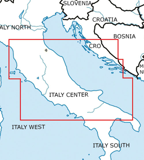 Image 1 of 2025 Italy Centre VFR Chart 1:500 000 - Rogersdata