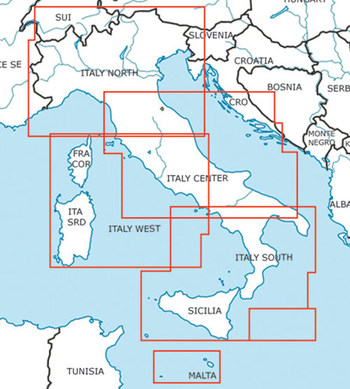 2023 Italy North VFR Chart 1:500 000 - RogersdataImage Id:126853