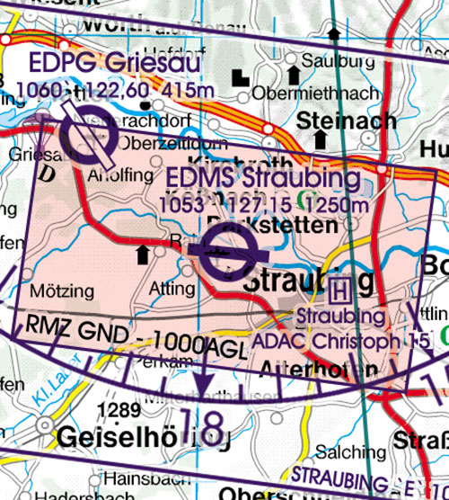 2024 Germany South VFR Chart 1:500 000 - RogersdataImage Id:126860