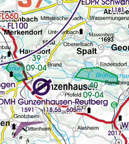 2023 Germany South VFR Chart 1:500 000 - RogersdataImage Id:126862