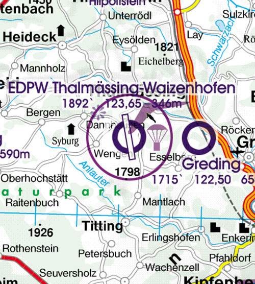 2023 Germany South VFR Chart 1:500 000 - RogersdataImage Id:126863