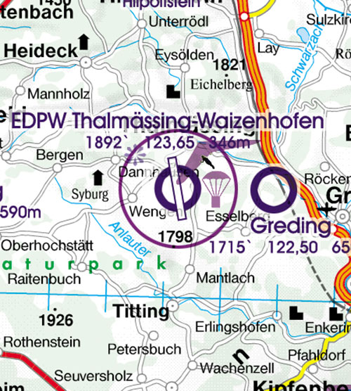 2024 Germany South VFR Chart 1:500 000 - RogersdataImage Id:126863