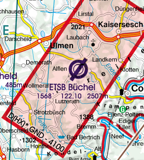 2024 Germany South VFR Chart 1:500 000 - RogersdataImage Id:126864