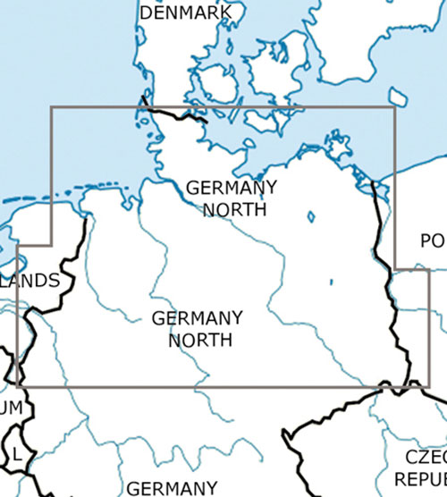 Image 1 of 2025 Germany North VFR Chart 1:500 000 - Rogersdata