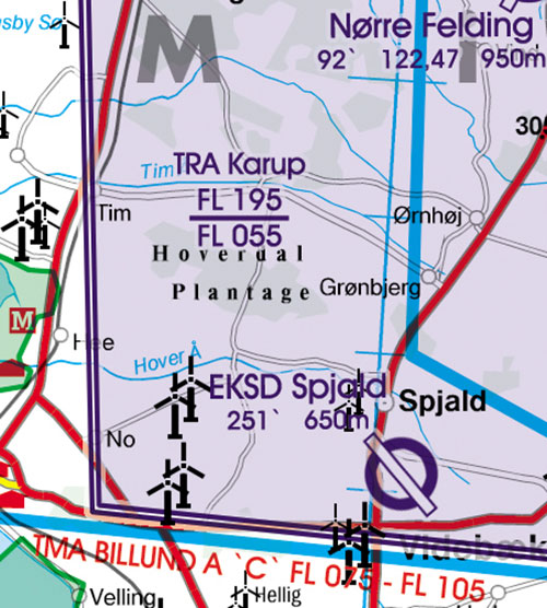 2023 Denmark VFR Chart 1:500 000 - RogersdataImage Id:126892