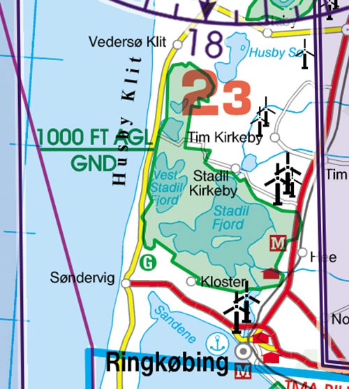 Image 5 of 2025 Denmark VFR Chart 1:500 000 - Rogersdata
