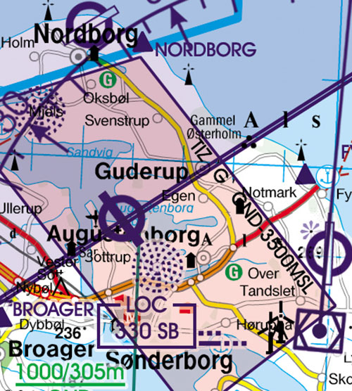 Image 4 of 2025 Denmark VFR Chart 1:500 000 - Rogersdata