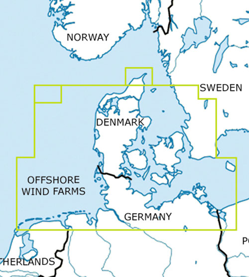 Image 1 of 2025 Denmark VFR Chart 1:500 000 - Rogersdata