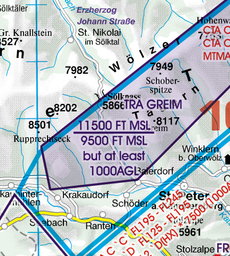 2024 Austria VFR Chart 1:500 000 - RogersdataImage Id:127284