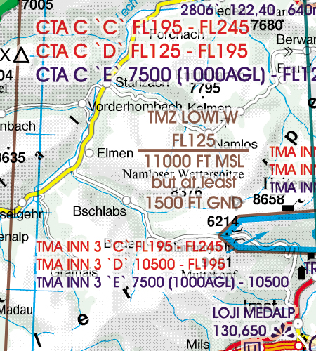 Image 2 of 2025 Austria VFR Chart 1:500 000 - Rogersdata