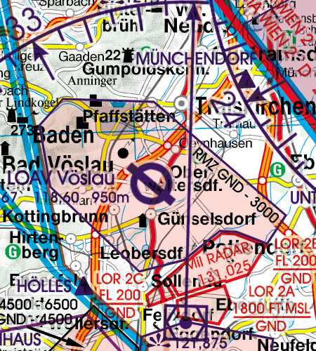 Image 3 of 2025 Austria VFR Chart 1:500 000 - Rogersdata