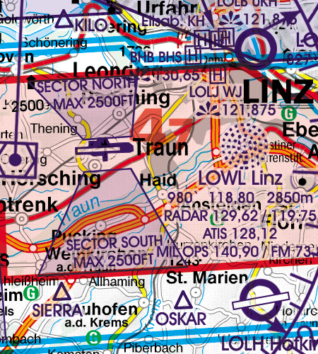 2022 Austria VFR Chart 1:500 000 - RogersdataImage Id:127287