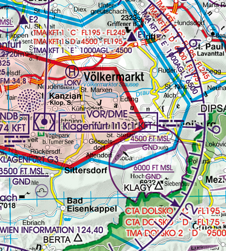 2024 Austria VFR Chart 1:500 000 - RogersdataImage Id:127289