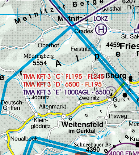 2024 Austria VFR Chart 1:500 000 - RogersdataImage Id:127291