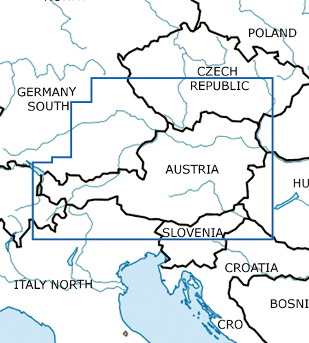 2024 Austria VFR Chart 1:500 000 - RogersdataImage Id:127292