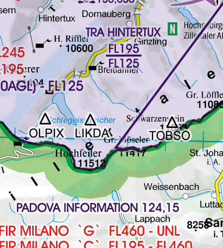 2021 Austria VFR Chart 1:500 000 - RogersdataImage Id:127297
