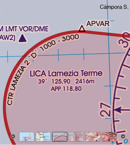 Image 11 of 2025 Italy South VFR Chart 1:500 000 - Rogersdata