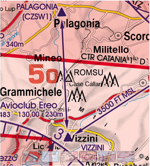 Image 12 of 2025 Italy South VFR Chart 1:500 000 - Rogersdata