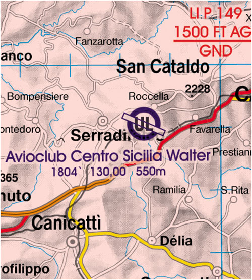 Image 14 of 2025 Italy South VFR Chart 1:500 000 - Rogersdata