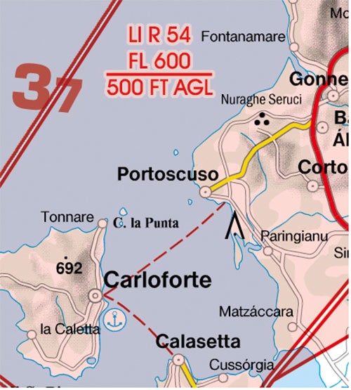 Image 9 of 2025 Italy West VFR Chart 1:500 000 - Rogersdata