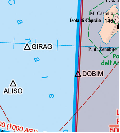 2023 Italy West VFR Chart 1:500 000 - RogersdataImage Id:127334