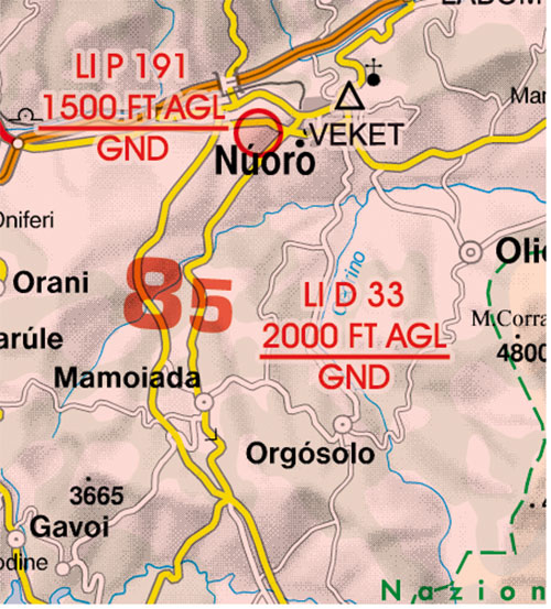 Image 7 of 2025 Italy West VFR Chart 1:500 000 - Rogersdata