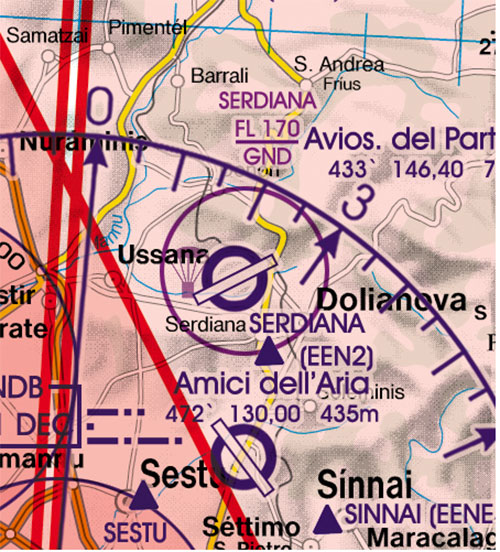 Image 6 of 2025 Italy West VFR Chart 1:500 000 - Rogersdata