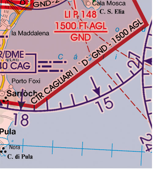 Image 5 of 2025 Italy West VFR Chart 1:500 000 - Rogersdata