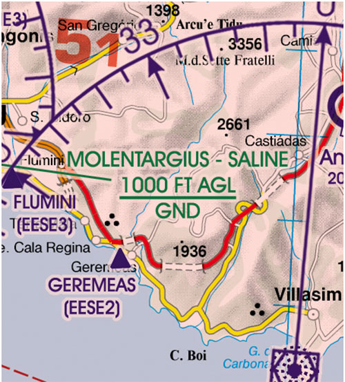Image 2 of 2025 Italy West VFR Chart 1:500 000 - Rogersdata