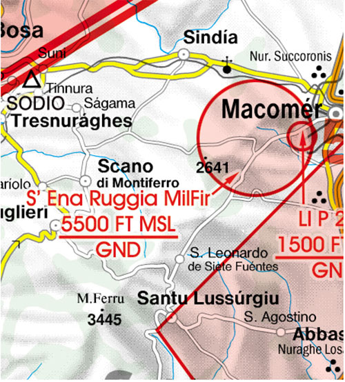 Image 4 of 2025 Italy West VFR Chart 1:500 000 - Rogersdata