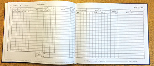 Image 5 of Pooleys EASA/CAA Part-FCL Personal Flying Log Book - Blue or Black