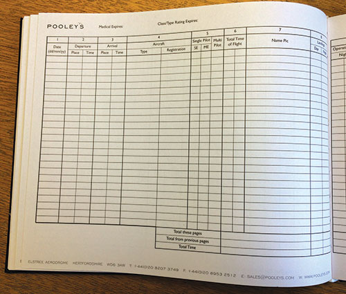 Image 3 of Pooleys EASA/CAA Part-FCL Personal Flying Log Book - Blue or Black