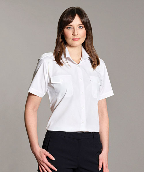 Uniform Ladies Pilot Shirt - Short SleeveImage Id:129683