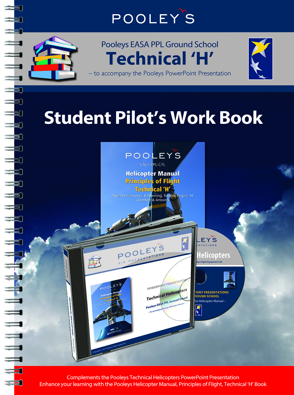 Pooleys Air Presentations – Technical Helicopter Student Pilot's Work Book (b/w, no text)Image Id:131823